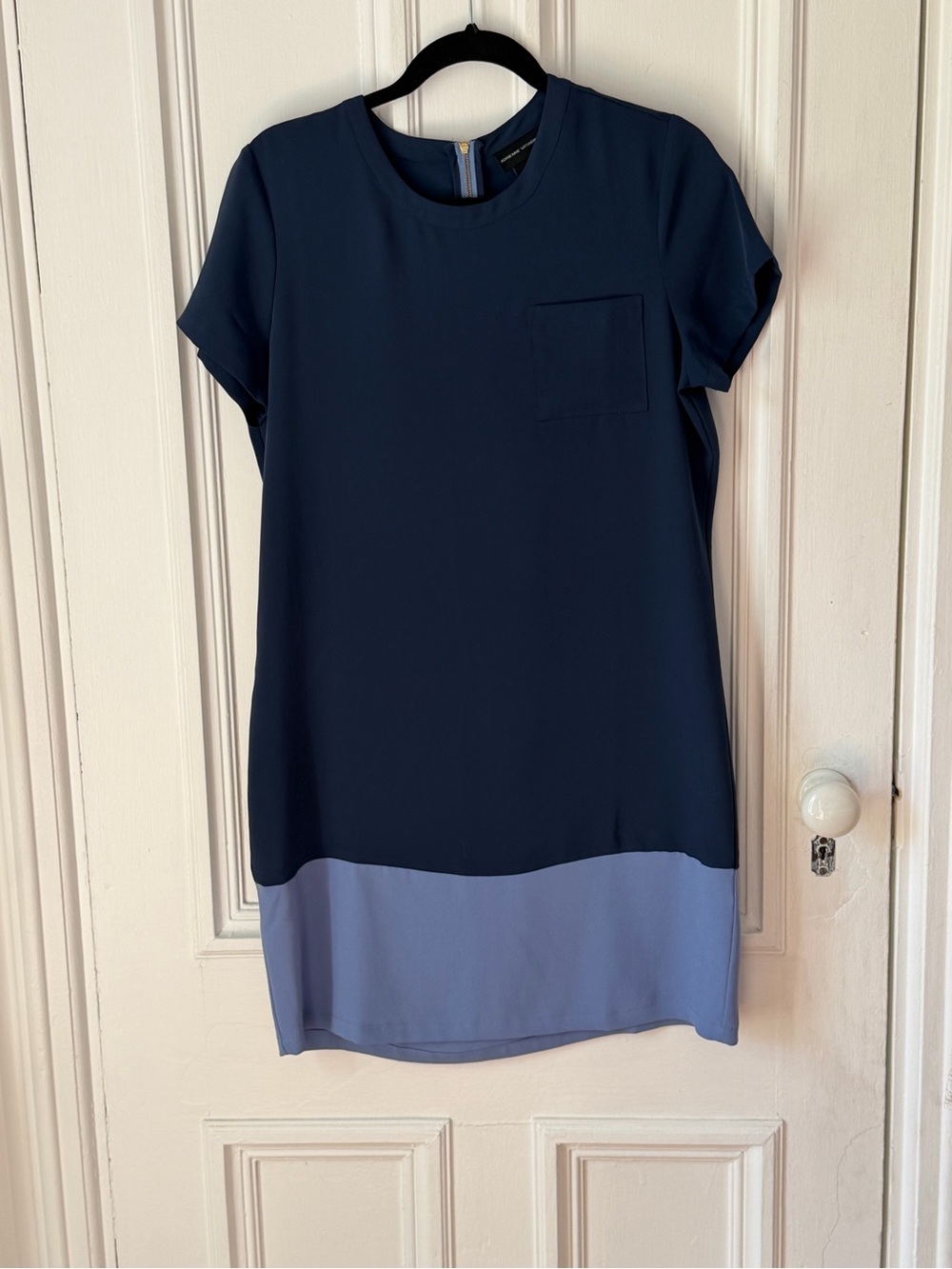 Women’s Adrienne Vittadini Short Sleeve Colour Block Shift Dress Size 8